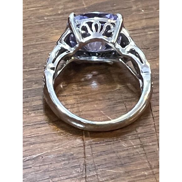 Bradford Exchange SS Blue Stone Ring - Picture 8 of 8